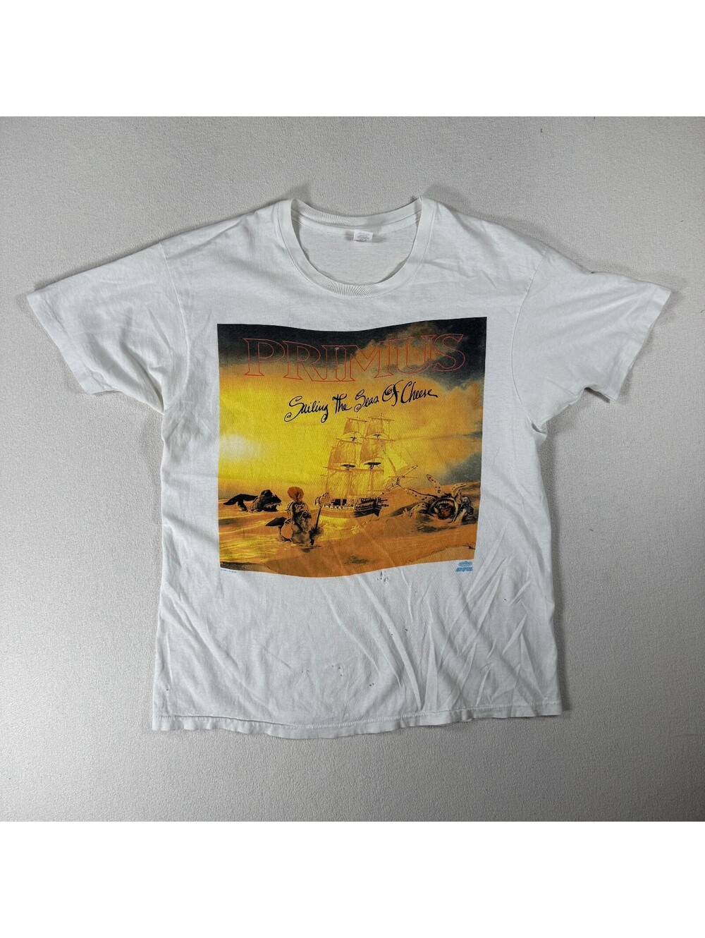 Vintage Primus Sailing the Seas of Cheese Winterland 90s Graphic T-Shirt XL